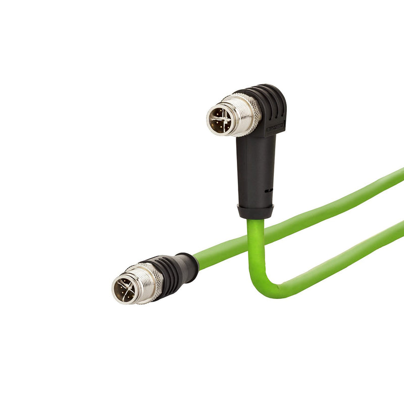 Metz Connect - Patchkabel Kupfer Industrie Verbindungsleitung M12 142M2X1B010 1m 8pol. X-kodiert