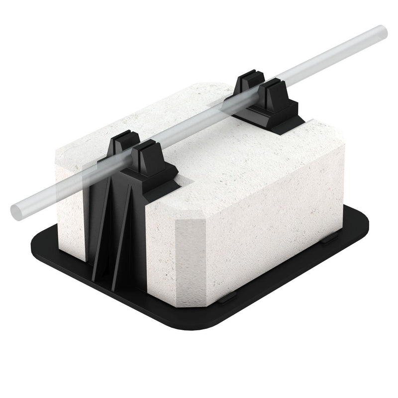 OBO Bettermann - Dachleitungshalter für Blitzschutz Dachleitungshalter 165 R-8-10 8-10mm − 10 Stück