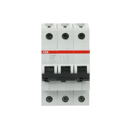 ABB Stotz S&J - Leitungsschutzschalter Sicherungsautomat S203M-K3 10 kA, 3 A, 3P
