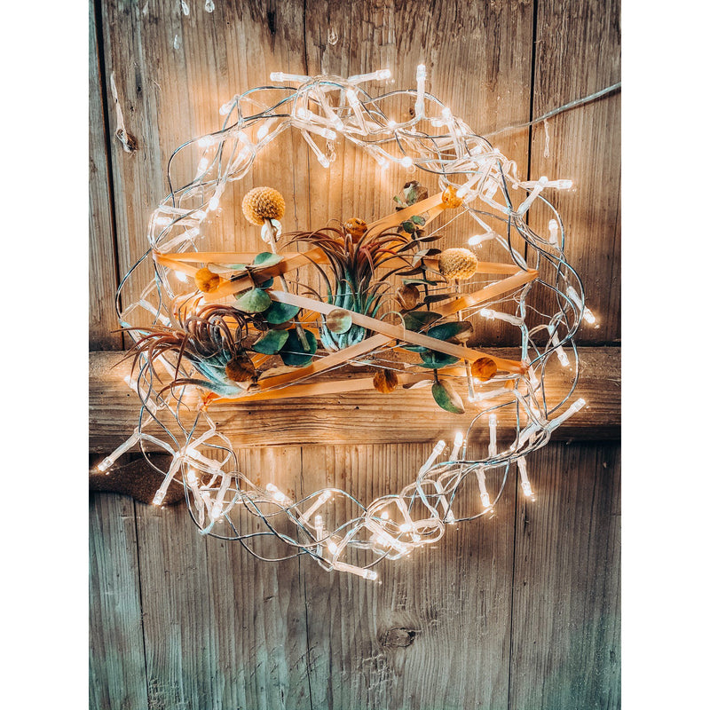 Hellum - Festbeleuchtung LED-Metallkranz 120-LED 577938 Durchmesser 45cm,ww