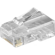 Goobay - Modularer Steckverbinder RJ45-Stecker Flachkabel 50252 St,8polig − 10 Stück