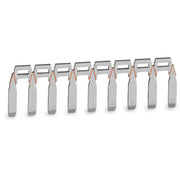 WAGO - Querverbinder/Brücker für Reihenklemme Brücker, blank, Nennstrom 270-409 18A, 9-fach − 100 Stück