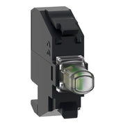 Schneider Electric - Lampenfassungsblock für Befehls- und Meldegeräte LED-Modul ZBVM14 230V ws − 5 Stück