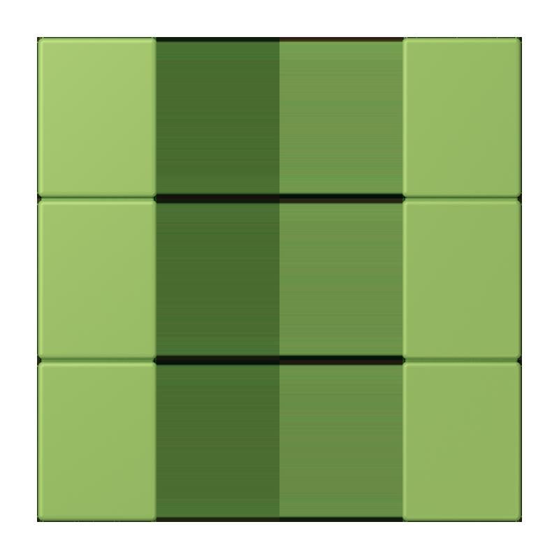 Jung - Abdeckung/Bedienelement für Installationsschalterprogramme Tastensatz 3fach LC 503 TSA 220 vert 31