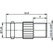 Telegärtner - Koax-Kupplung Adapter BNC-F (F-F) 100023640 − 5 Stück