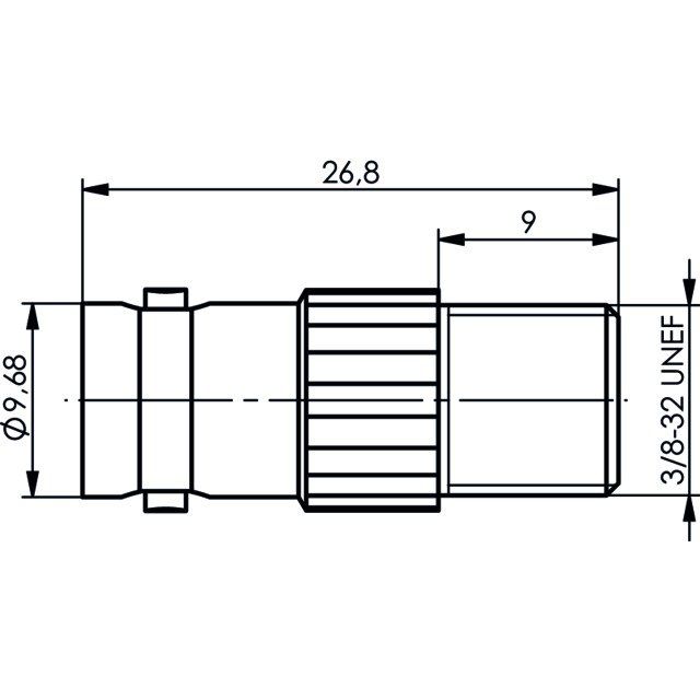 Telegärtner - Koax-Kupplung Adapter BNC-F (F-F) 100023640 − 5 Stück