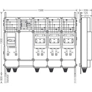 Hensel - Verteilerschrank für Energieversorgung Ladeverteiler Mi EV 200kW 3001 b. z. 3 Ladepunkte