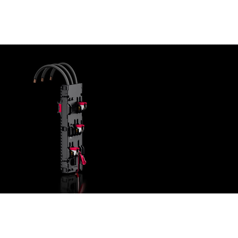 Rittal - Sammelschienen-Adapter Geräteadapter 45 A, AWG 8, RX 9360.740 (VE4) 3-polig, B: 54 mm − 1 Packung