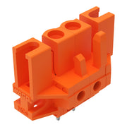 WAGO - Leiterplattensteckverbinder THT-Federleiste gerade 232-162/047-000 Maß 5,08mm,orange − 100 Stück