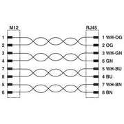 Phoenix Contact - Modularer Steckverbinder (Industriesteckverbinder) Schaltschrankdurchführung VS-BH-M12FSX#1404549