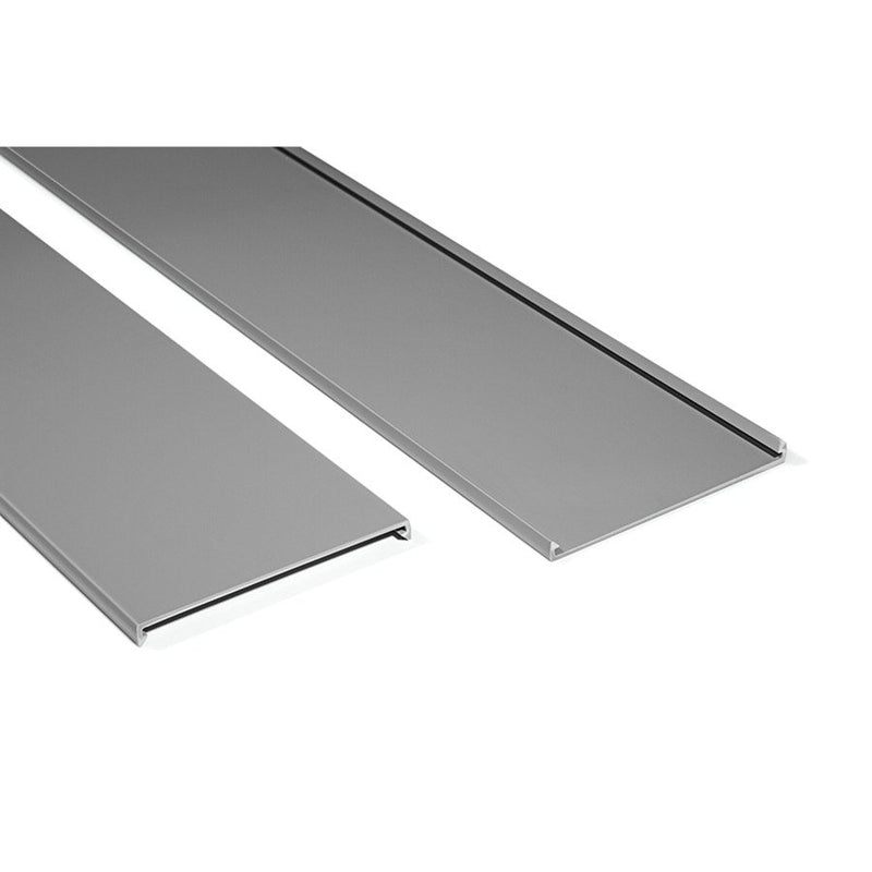 HellermannTyton - Oberteil für Verdrahtungskanal Deckel für Kabelkanal 181-30308(50) grau 50 m − 50 Meter