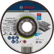 Bosch - Trenn-/Schleifscheibe PRO Stainless Steel and 2608602389 Metal 3-in-1 Disc