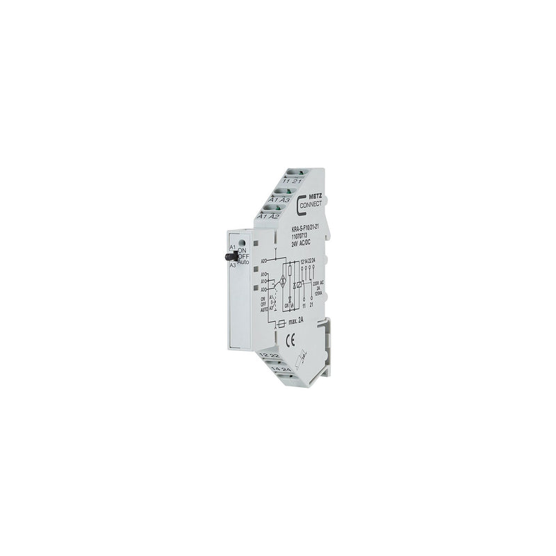 Metz Connect - Schaltrelais Koppelbaustein KRA-S-F10/21-21 2W 24AC/DC