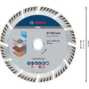 Bosch - Trenn-/Schleifscheibe PRO Multi Material 2608615063 Diamanttrennscheibe