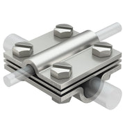 OBO Bettermann - Verbinder für Blitzschutz Kreuzverbinder 252 8-10x16 V4A 8-10mm − 10 Stück