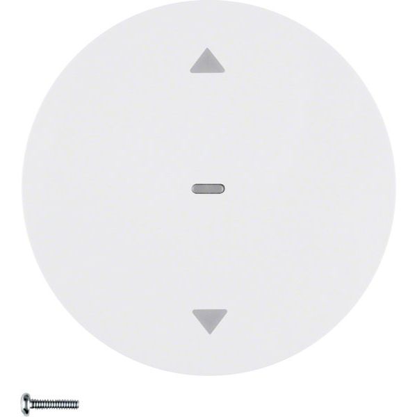 Berker - Bussystem-Tastwippe KNX-Funk Jalousie-Taste 85245239 polarweiß glänzend