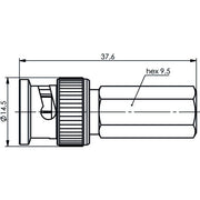 Telegärtner - Koax-Steckverbinder BNC-Kabelstecker Twist-On 100023451 G2 (RG-59B/U)