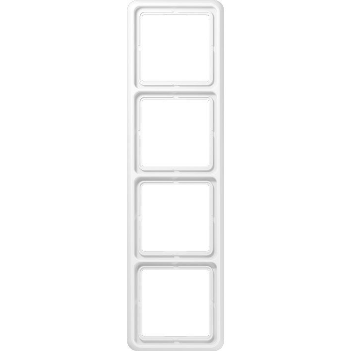 Jung - Abdeckrahmen Rahmen 4-fach aws CD 584 WW waage/senkrecht