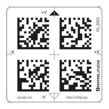 Pepperl+Fuchs Fabrik - Zubehör/Ersatzteile für Industriesensoren Polyester-DataMatrix-Tag PGV-CTPB-2x2 − 1 Stück
