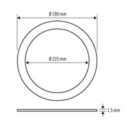ESYLUX - Mechanisches Zubehör/Ersatzteile für Leuchten Adapterring ELSA-2 RING 225 für 225mm-275mm