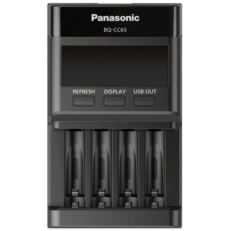 Hückmann - Universal-Ladegerät Ladegerät BQ-CC65 eneloop BQ-CC65E ERP unbestückt