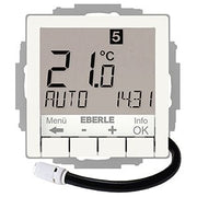 Eberle Controls - Raumthermostat/Uhrenthermostat UP-Uhrenthermostat UTE4800F-RAL9010-G55 Hinterleuchtung weiß