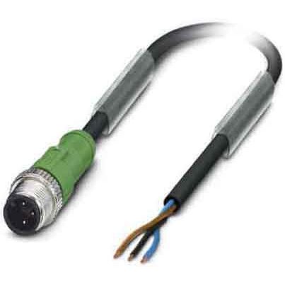 Phoenix Contact - Konfektioniertes Sensor-Aktor-Kabel M12 SAC-3P-M12MS/3,0-PUR gerade,3p.,3m