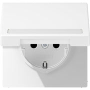 Jung - Steckdose SCHUKO Steckdose LS 1520 BFNAKL WWM m.Schriftf.u.Klappd