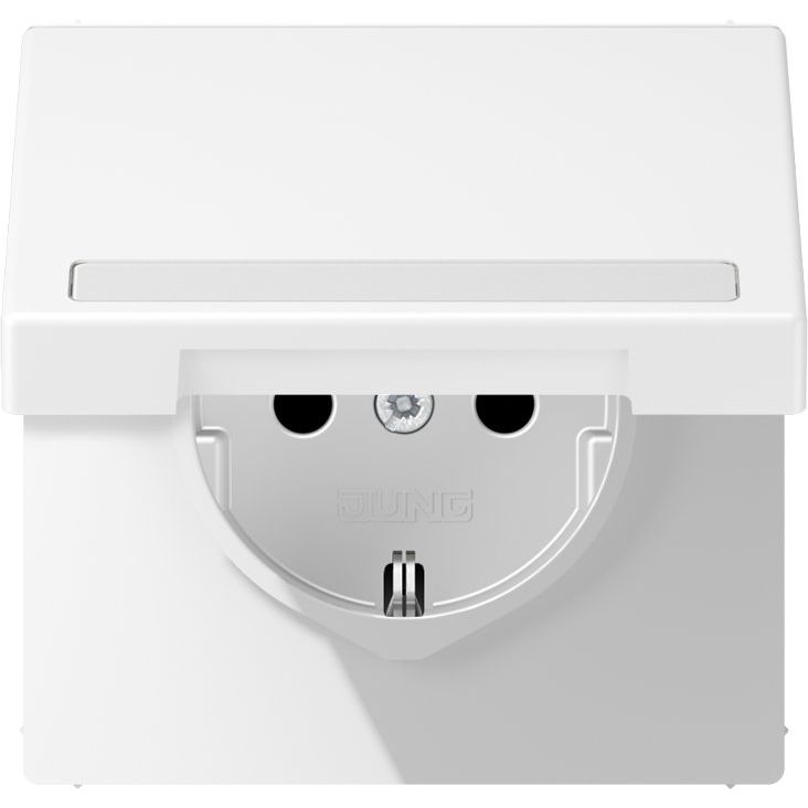 Jung - Steckdose SCHUKO Steckdose LS 1520 BFNAKL WWM m.Schriftf.u.Klappd