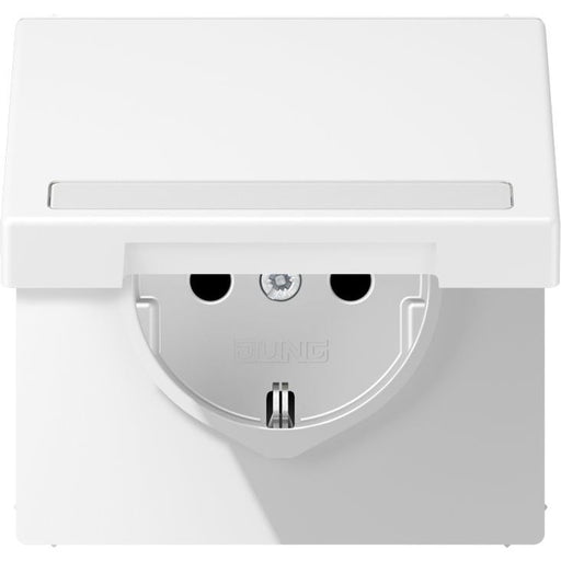 Jung - Steckdose SCHUKO Steckdose LS 1520 BFNAKL WWM m.Schriftf.u.Klappd