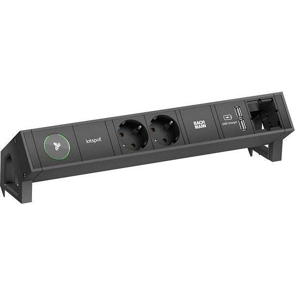 Bachmann - Mehrfachsteckdose Steckdosenleiste 902.801 DESK2 1xiotspot