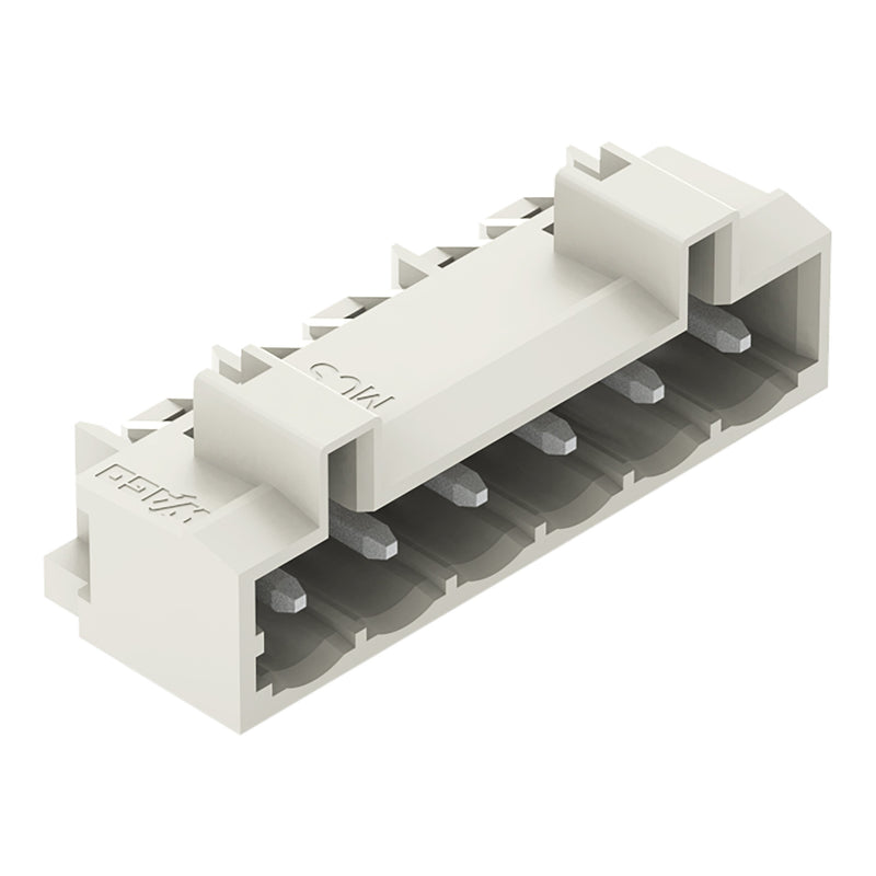 WAGO - Leiterplattensteckverbinder THT-Stiftleiste Lötstift 721-466/001-000 1,2x1,2,abgew.,lgr − 100 Stück