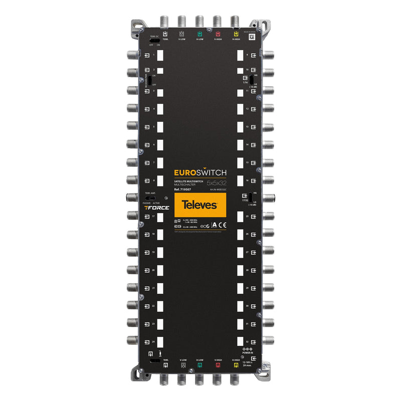 Televes - Multischalter 5 in 32 Guß MSE532C receiverp.,kask