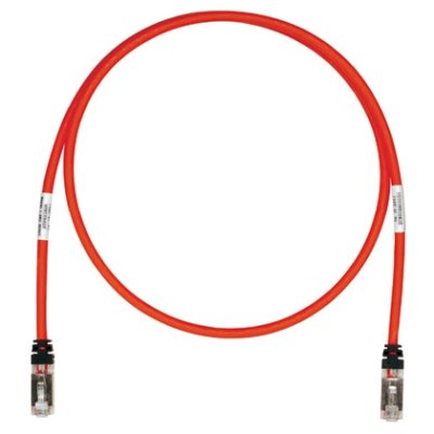 Panduit - Patchkabel Kupfer Patchkabel Cat.6A STP6X15MRD S/FTP, 15m, rt − 10 Stück