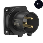 Walther Werke - CEE-Gerätestecker (IEC 60309) CEE NEO Anbaugerätestecker FW630307CC gerade 32A 3P 7h
