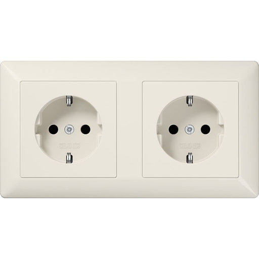 Jung - Steckdose Kanal-SCHUKO-Steckdose AS 1522 BF 2-fach16A 250V