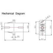 EFB-Elektronik - LWL-Kupplung SC-APC Simplex Kupplung 53302.32 SM