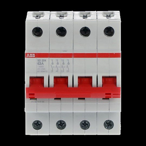 ABB Stotz S&J - Schalter für Reiheneinbau Lasttrennschalter SD204/63 4-polig, 63A