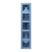 Jung - Abdeckrahmen Rahmen 5-fach LC 985 256 bleu ceruleen 59