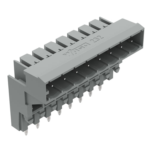 WAGO - Leiterplattensteckverbinder THT-Aufstock-Stiftleiste 232-338 1,0x1,0,abgew.,gr − 50 Stück