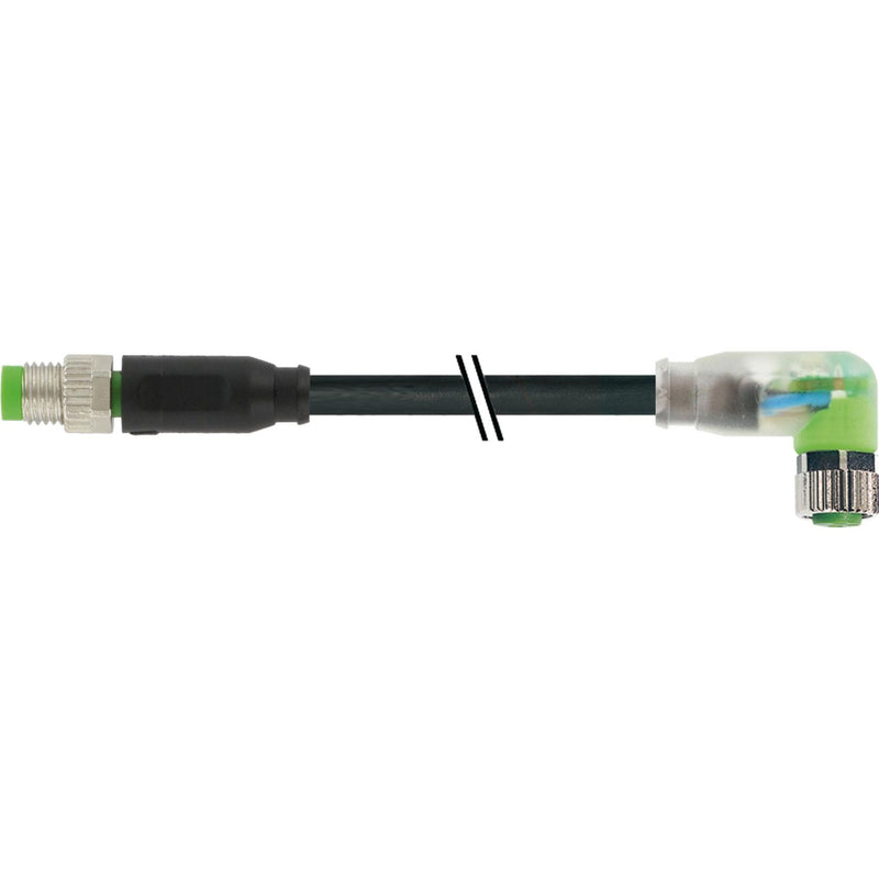 Murrelektronik - Konfektioniertes Sensor-Aktor-Kabel M8 St. ger./Bu. M8 gew. 7000-88041-6100500 3x0,25 schwarz 5m L