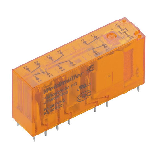 Weidmüller - Schaltrelais Miniatur-Industrierelais FSR0425024 FG 24VDC 10% 2Ö4S − 5 Stück