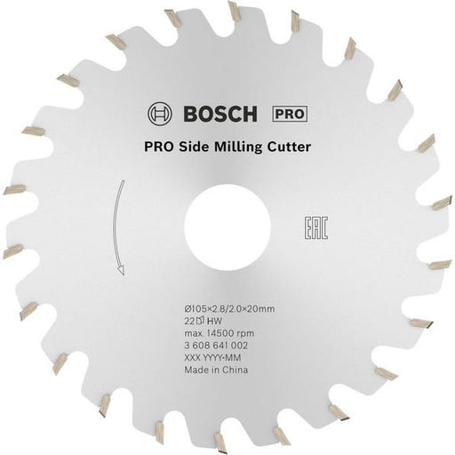 Bosch - Fräser PRO Scheibenfräser, 105 x 3608641002 20 x 2,8 mm 22 Zähne