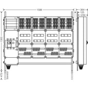 Hensel - Verteilerschrank für Energieversorgung Ladeverteiler Mi EV 11kW 24100 f.24 Ladep. a 11kW