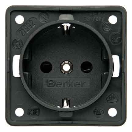 Berker - Steckdose Schuko-Steckd.anth 941852505 m.Schraubklemmen