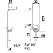 OBO Bettermann - Bügelschelle BS-U3-K-28 ALU 3-fach − 50 Stück