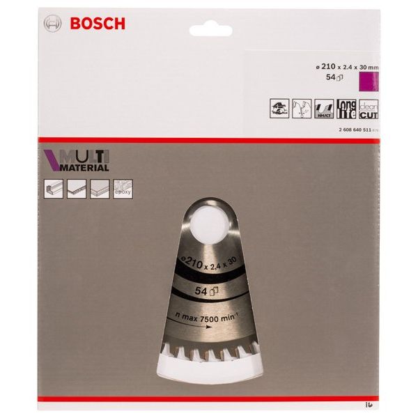 Bosch - Kreissägeblatt PRO Multi Material 2608640511 Kreissägeblatt 210 x