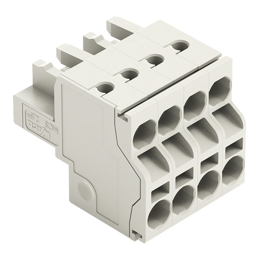 WAGO - Kabelsteckverbinder für Leiterplattensteckverbinder 2-Leiter-Federleiste 721-2104/026-000 CAGECLAMP,2,5mm²,lgr − 100 Stück