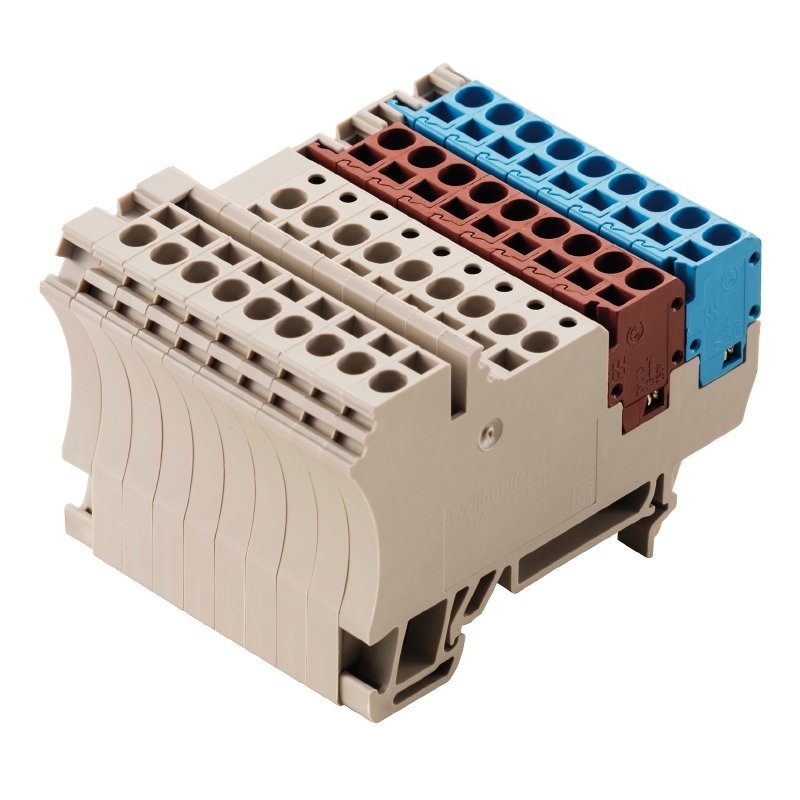 Weidmüller - Initiator/Aktor-Reihenklemme Sensor-,Aktor-Reihenklemme ZIA1.5/3L-1S/8/KB Blockvariante − 5 Stück