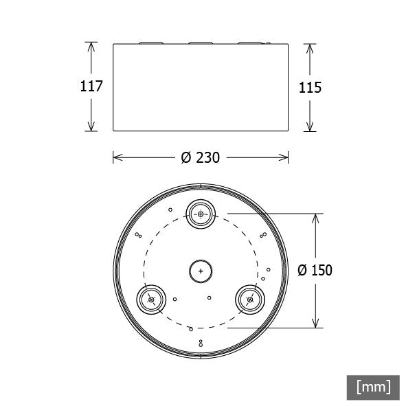 LTS Licht&Leuchten - Downlight/Strahler/Flutlicht LED-Anbaudownlight VTFM-A 101.830ws 830, ws
